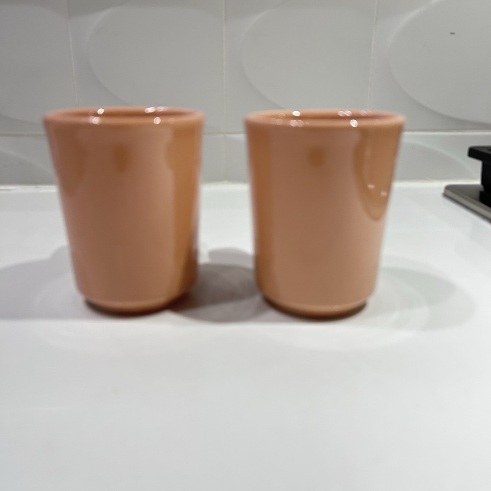 Homer Laughlin HLC Fiesta Apricot Peach Denver Mug 8 oz. Retired *EACH* - Picture 2 of 8